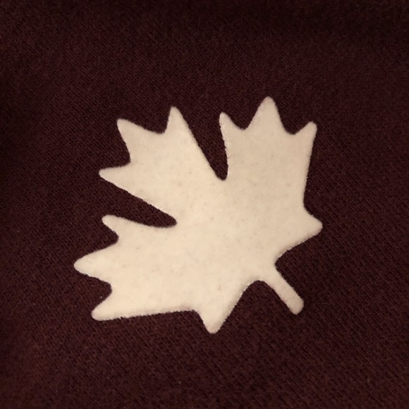 Burgundy Roots Full Zip Hoodie With Thumb Holes - Picture 6 of 7